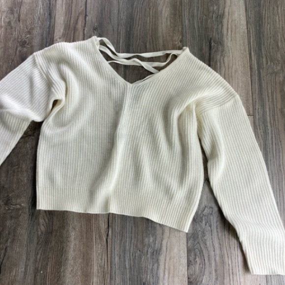 SHEIN Sweaters - Lace back sweater